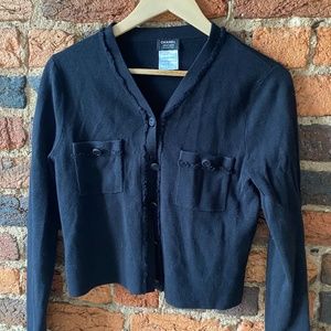 Chanel Uniform Black Cardigan